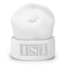 Load image into Gallery viewer, IST White Cuffed Beanie